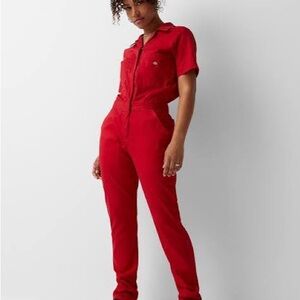 Dickies Bold Red Women's Jumpsuit Coveralls NWT